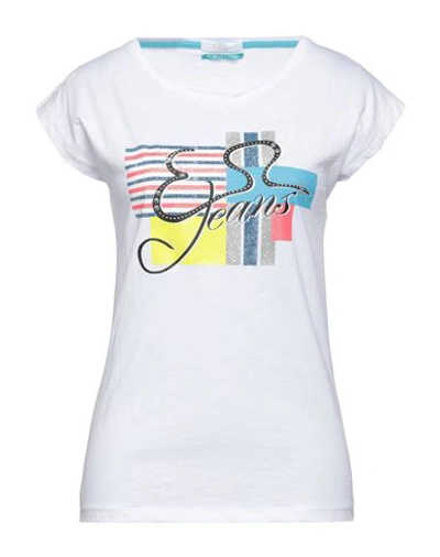 Yes Zee By Essenza T-shirts In White
