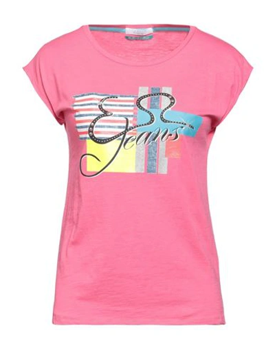 Yes Zee By Essenza T-shirts In Pink