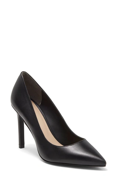 Stuart Weitzman Leigh 95 Pointed Toe Pump In Black