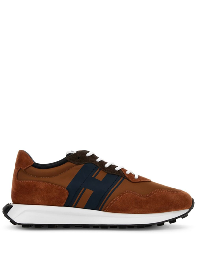 Hogan H601 Low-top Sneakers In Brown