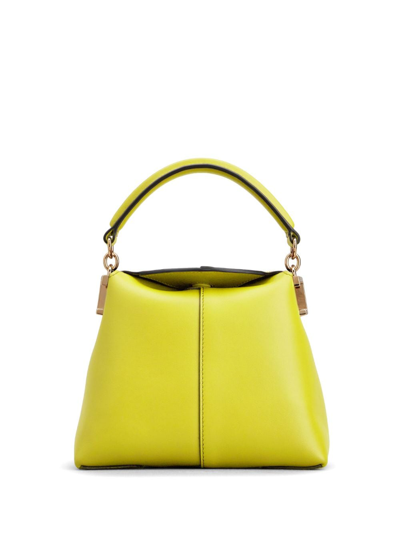Tod's T Case Leather Tote Bag In Yellow