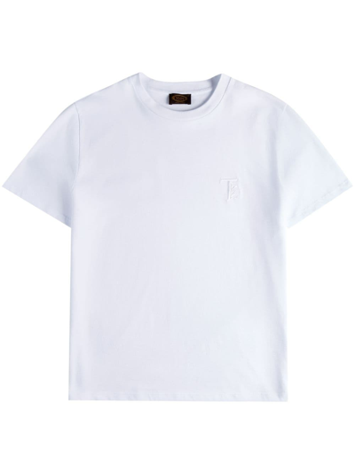 Tod's Logo-embroidered Short-sleeve T-shirt In White