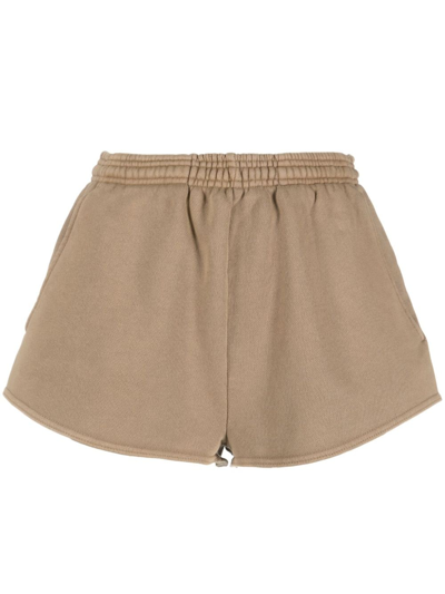 ENTIRE STUDIOS WASHED ELASTICATED-WAISTBAND SHORTS