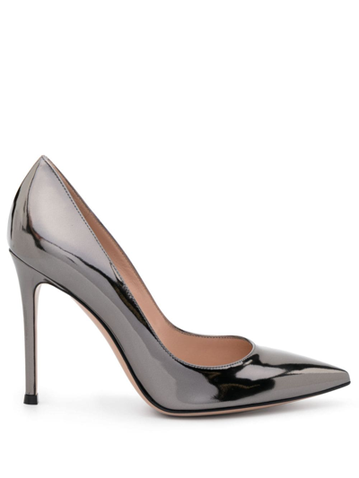 Gianvito Rossi Gianvito 105mm Pointed-toe Pumps In Silver