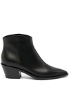 GIANVITO ROSSI 60MM POINTED-TOE LEATHER BOOTS