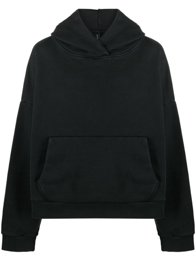 Entire Studios Black Heavy Hoodie In Tar | ModeSens