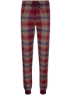 BARRIE PLAID CHECK-PRINT KNITTED TROUSERS