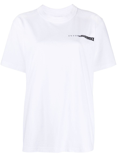 Sacai Interstellar Print T-shirt In White