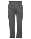 Novemb3r Man Pants Lead Size 32 Cotton, Polyester In Grey