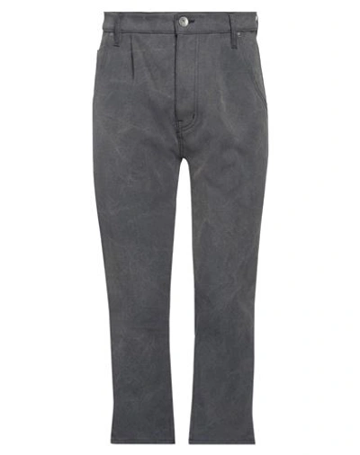 Novemb3r Man Pants Lead Size 32 Cotton, Polyester In Grey