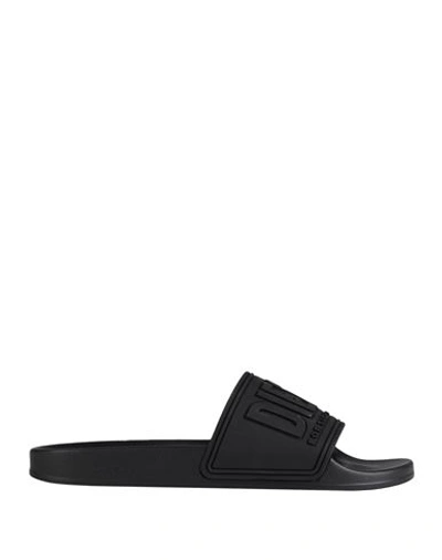 Diesel Sa-mayemi Cc Man Sandals Black Size 10.5 Polyurethane