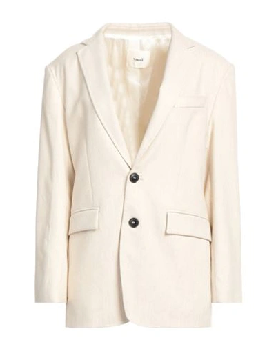 Suoli Woman Blazer Beige Size 8 Polyester, Viscose, Elastane