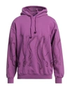 Octopus Man Sweatshirt Purple Size Xl Cotton