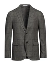 Boglioli Man Blazer Lead Size 38 Virgin Wool, Polyester In Grey