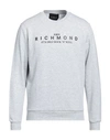 John Richmond Man Sweatshirt Light Grey Size L Cotton