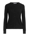 Caractere Caractère Woman Cardigan Black Size 1 Viscose, Polyester, Polyamide