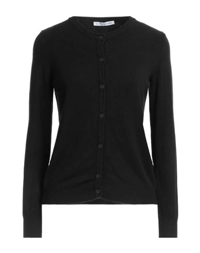 Caractere Caractère Woman Cardigan Black Size 1 Viscose, Polyester, Polyamide
