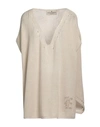 Ermanno Scervino Woman Sweater Beige Size M Cashmere, Silk, Polyamide