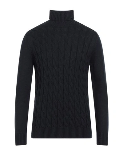 Diktat Man Turtleneck Midnight Blue Size M Wool, Acrylic In Blue