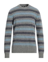 +39 Masq Man Sweater Grey Size 44 Wool, Polyamide