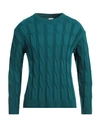 Stilosophy Man Sweater Deep Teal Size S Acrylic, Wool In Green