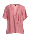 Armani Exchange Woman Blouse Pastel Pink Size L Viscose