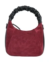 Innue' Woman Handbag Burgundy Size - Bovine Leather In Red