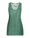 8pm Woman Top Green Size M Viscose In Green