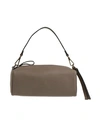 Corsia Woman Shoulder Bag Dove Grey Size - Soft Leather In Grey