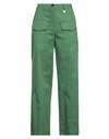 Berna Woman Pants Green Size M Cotton, Elastane