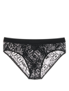DSQUARED2 LOGO-EMBROIDERED LACE BRIEFS
