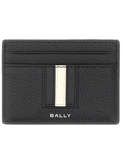 Bally Ribbon Card Holder In Black