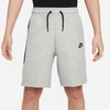 Nike Kids' Boys  Tech Fleece Shorts In White/grey