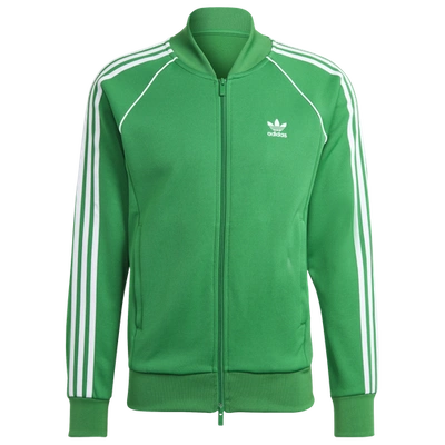 Adidas Originals Adidas Men's Originals Superstar Track Top In Green/white