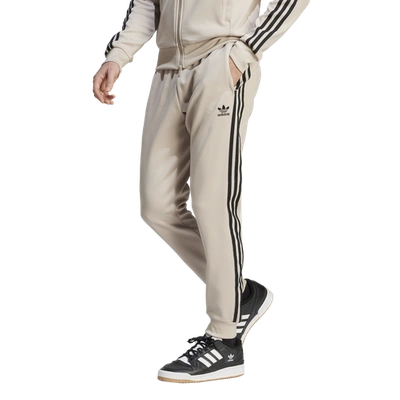Adidas Originals Mens  Adicolor Superstar Track Pants In Wonder Beige/white
