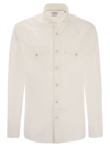 Brunello Cucinelli Men's Cotton Shirt In White