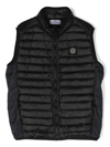 STONE ISLAND JUNIOR COMPASS-MOTIF PADDED-DESIGN GILET