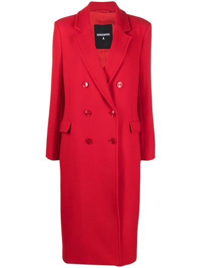 Patrizia Pepe Virgin Wool-blend Coat In Red