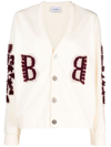 BARRIE LOGO-EMBROIDERED CASHMERE CARDIGAN