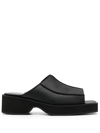 ECKHAUS LATTA FRAME 55MM SLIP-ON LEATHER SANDALS