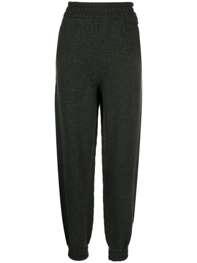 Barrie Cashmere Knitted Trousers In Green