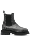 ECKHAUS LATTA MIKE CRACKED-EFFECT CHELSEA BOOTS