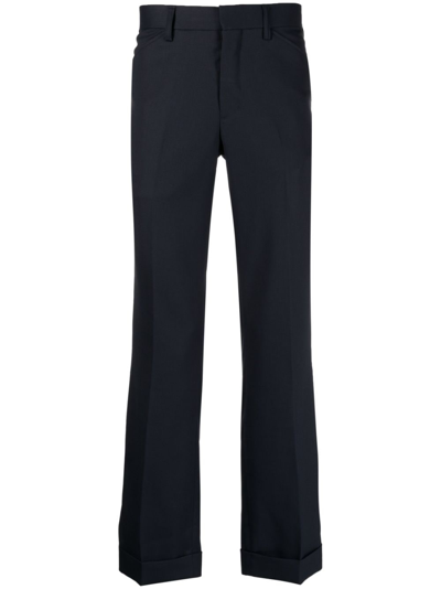 Kolor Tailored Cuffed Trousers In Blue