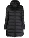 Tatras Quilted Down Coat With Detachable Fur-trimmed Hood In Black