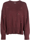 BARRIE FLORAL-EMBROIDERY CASHMERE JUMPER