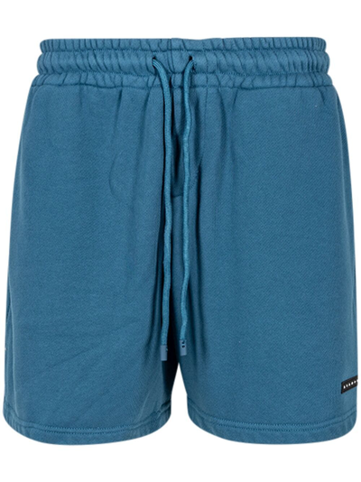 Stampd Core Cotton Track Shorts In Blue