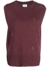 BARRIE FLORAL-EMBROIDERY CASHMERE JUMPER