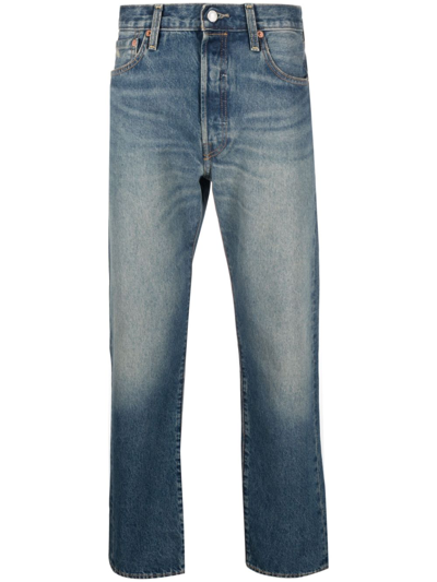 Levi's Mid-rise Straight-leg Jeans In Blue