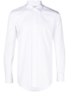 Alexander Mcqueen Long-sleeved Button Fastened Shirt In White