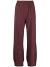 BARRIE FLORAL-EMBROIDERY CASHMERE TROUSERS